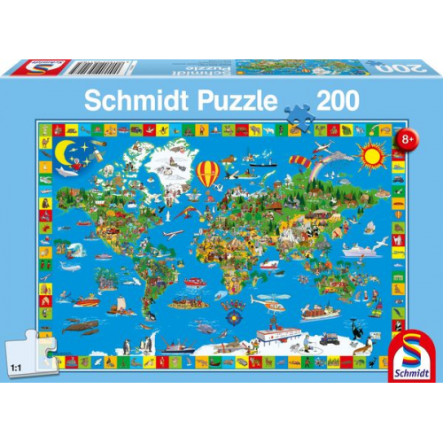 Schmidt Spiele - Deine bunte Erde, 200 Teile