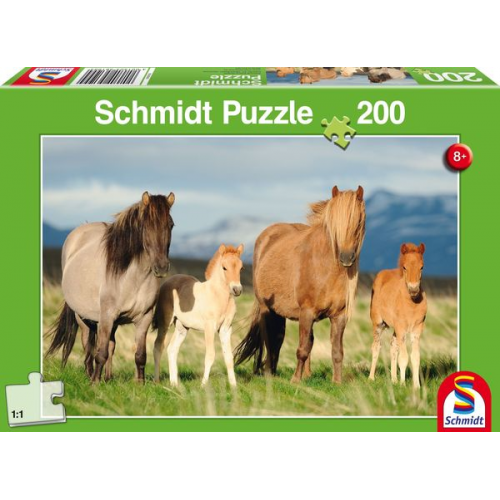 Schmidt 56199 - Pferdefamilie Puzzles