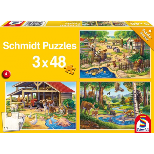 Schmidt Spiele - Alle meine Lieblingstiere, 48 Teile