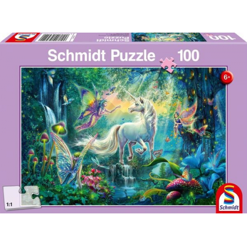 Schmidt 56254 - Im Land der Fabelwesen, Einhorn, Puzzle