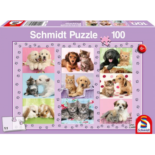 Schmidt 56268 - Puzzle, Meine Tierfreunde, Kinderpuzzle