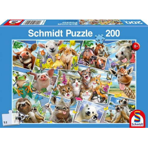 Schmidt 56294 - Puzzle, Tierische Selfies, Kinderpuzzle