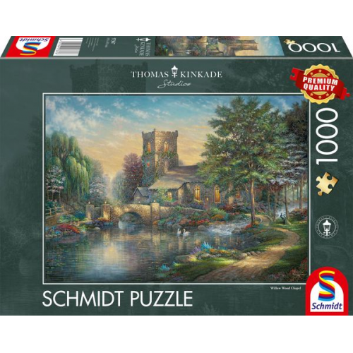 Schmidt Spiele - Thomas Kinkade - Willow Wood Chapel, 1000 Teile