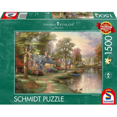 Puzzle Schmidt Spiele Thomas Kinkade: Am See 1500 Teile