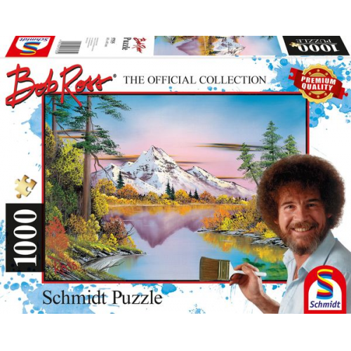 Schmidt Spiele - Bob Ross - Spiegelungen, 1000 Teile