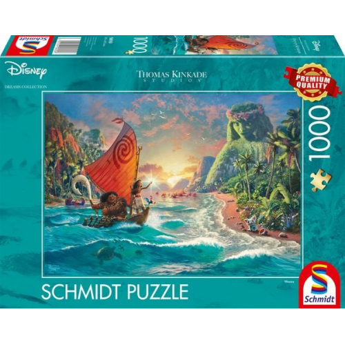 Schmidt Spiele - Thomas Kinkade - Disney, Vaiana, Moana, 1000 Teile