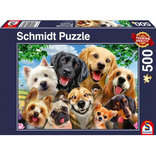 Schmidt Spiele - Hunde-Selfie, 500 Teile