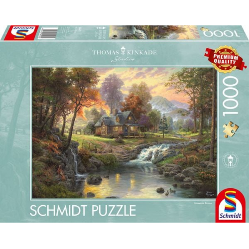 Puzzle Schmidt Spiele Holzhaus am Bach 1000 Teile