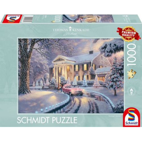 Schmidt Spiele - Thomas Kinkade - Graceland Christmas, 1.000 Teile