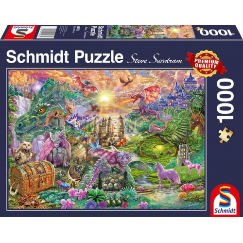 Schmidt Spiele - Verzaubertes Drachenland, 1000 Teile