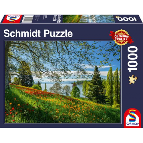 Schmidt Spiele - Frühlingsallee zur Tulpenblüte, Insel Mainau, 1000 Teile