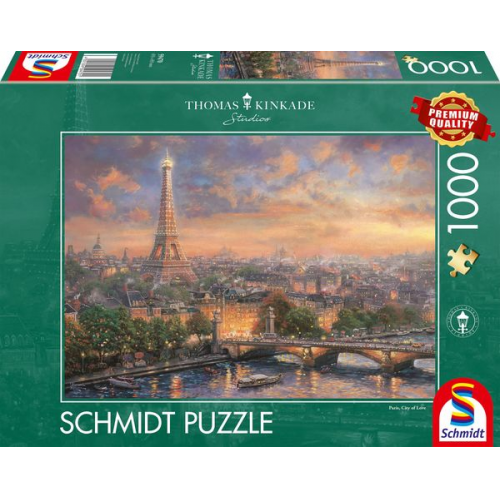 Schmidt 59470 - Thomas Kinkade, Paris, Stadt der Liebe, Puzzle