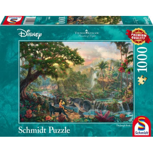 Schmidt 59473 - Thomas Kinkade, Disney Dschungelbuch, Puzzle