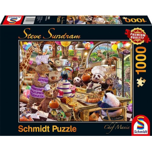 Schmidt 59663 - Steve Sundram, Chef Mania, Puzzle,