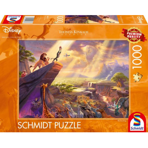 Puzzle Schmidt Spiele Thomas Kinkade König der Löwen 1000 Teile