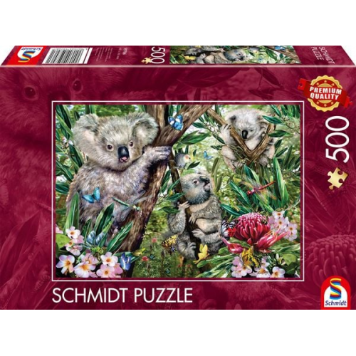 Schmidt Spiele - Süße Koala-Familie, 500 Teile