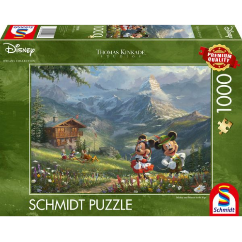 Puzzle Schmidt Spiele Disney Mickey & Minnie in den Alpen 1000 Teile