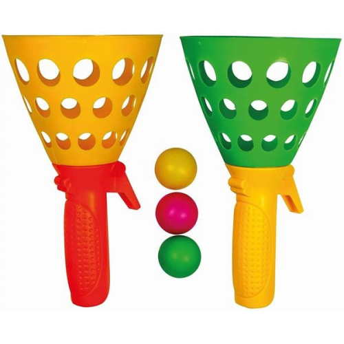 Paul Günther 1546 - Mc Squeezy Clickn Catch, Fangball, Ball-Spielset, 5-teilig