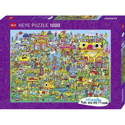 Heye - Doodle Village, 1000 Teile