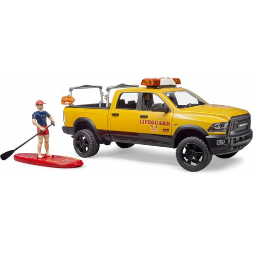 Bruder - RAM 2500 Power Wagon Life Guard mit Figur