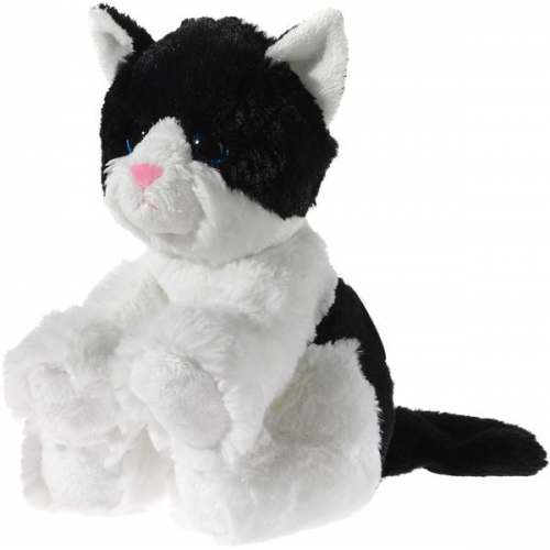 Heunec - Friends4ever - Glitter Kitty Babykatze, schwarz-weiß, 24cm