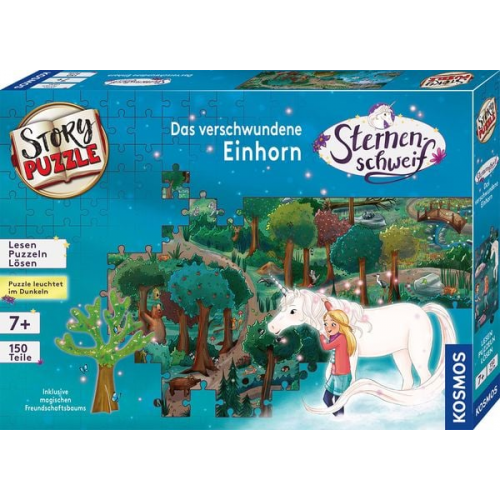 KOSMOS - Story Puzzle - Sternenschweif - Das verschwundene Einhorn, 150 Teile