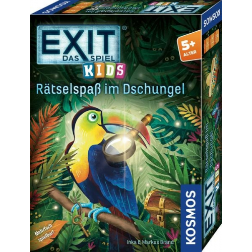 KOSMOS 683375 - EXIT® Das Spiel Kids, Rätselspaß im Dschungel,