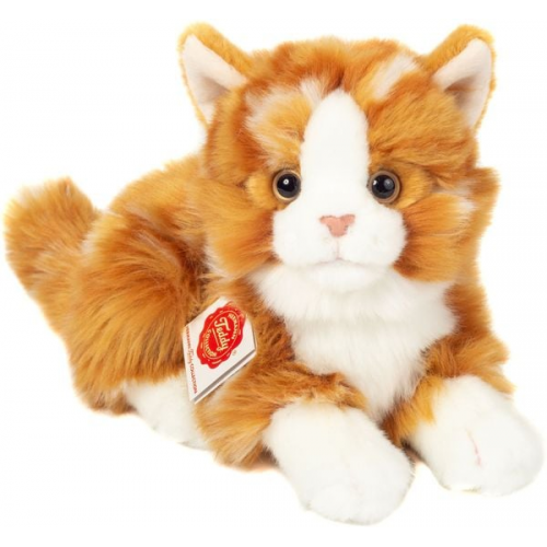 Teddy-Hermann - Katze liegend rot getigert 20 cm