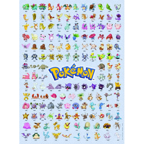 Ravensburger Puzzle 12000511 - Die ersten 151 Pokémon - 500 Teile Pokémon Puzzle für Erwachsene und Kinder ab 12 Jahren