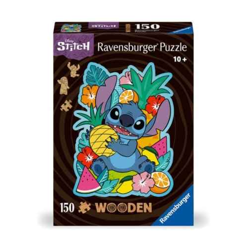 Ravensburger - Wooden Puzzle - Disney Stitch, 150 Teile