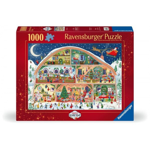 Ravensburger 12001268 - Santas Workshop, Weihnachtsmann-Werkstatt, Puzzle, 1000 Teile