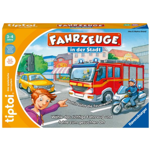 Ravensburger 00127 - tiptoi® Fahrzeuge in der Stadt, Zuordnungsspiel, Lernspiel