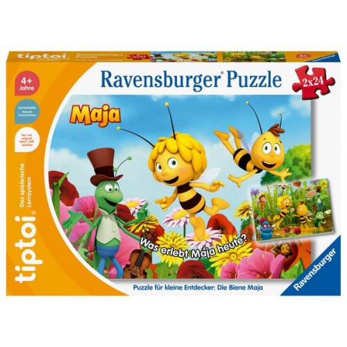 Ravensburger 00141 - tiptoi® Puzzle für kleine Entdecker: Die Biene Maja, 2x24 Teile