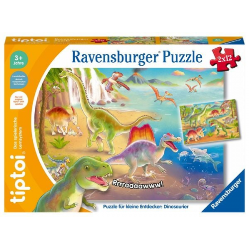 Ravensburger - tiptoi Puzzle für kleine Entdecker: Dinosaurier