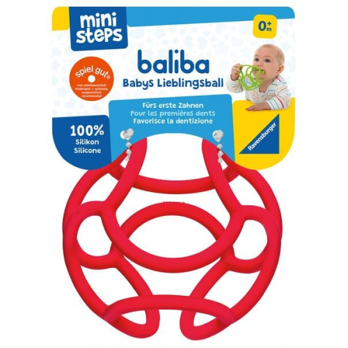 Ravensburger - ministeps - baliba - Flexibler Ball, rot