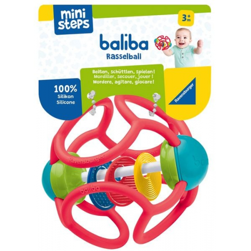 Ravensburger - ministeps - baliba - Rasselball rot