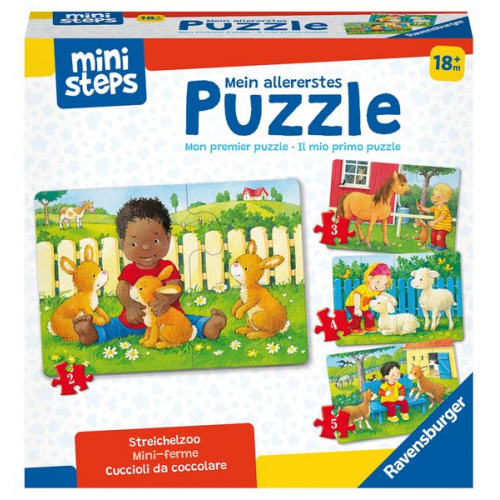 Ravensburger - ministeps - Mein allererstes Puzzle - Streichelzoo