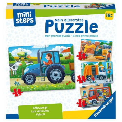 Ravensburger - ministeps - Mein allererstes Puzzle: Fahrzeuge