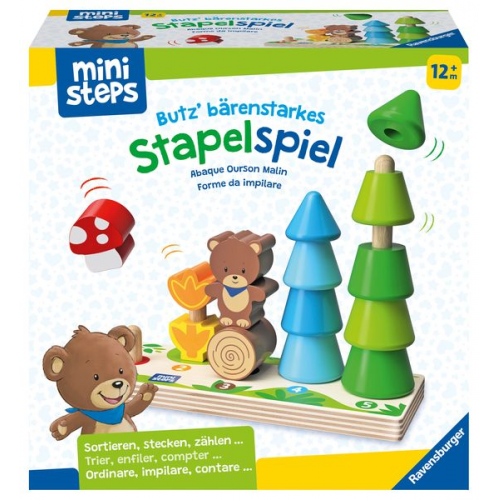 Ravensburger - ministeps: Butz‘ bärenstarkes Stapelspiel