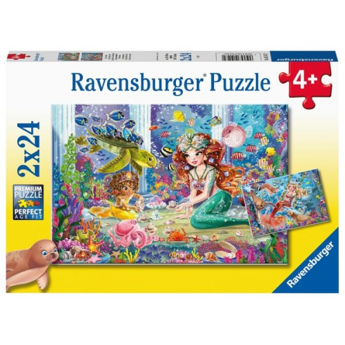 Puzzle Ravensburger Zauberhafte Meerjungfrauen 2 X 24 Teile