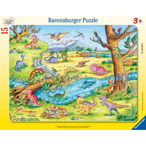 Rahmenpuzzle Ravensburger Die kleinen Dinosaurier 12 Teile