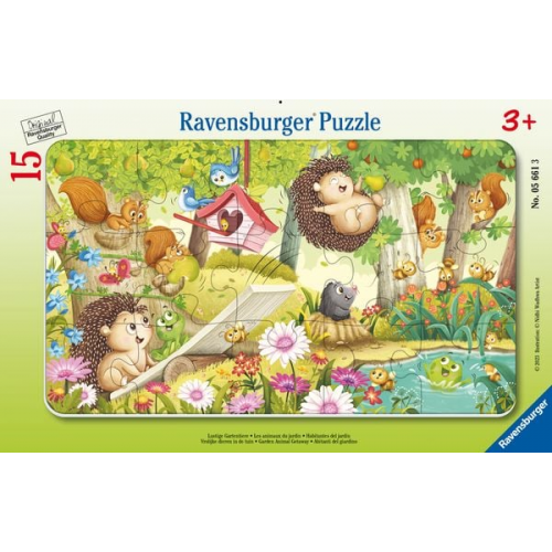 Ravensburger - Lustige Gartentiere, 15 Teile