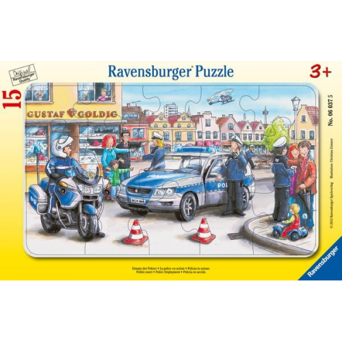 Rahmenpuzzle Ravensburger Einsatz der Polizei 15 Teile