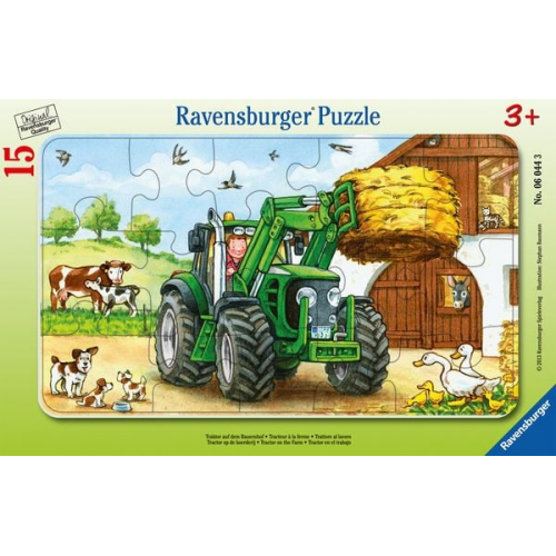 Traktor auf dem Bauernhof, Rahmenpuzzle (Ravensburger 06044)