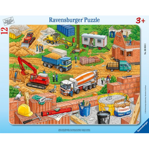 Rahmenpuzzle Ravensburger Arbeit auf der Baustelle 12 Teile