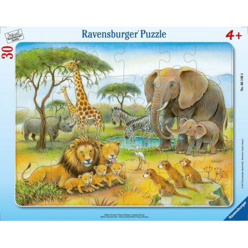 Rahmenpuzzle Ravensburger Afrikas Tierwelt 30 Teile