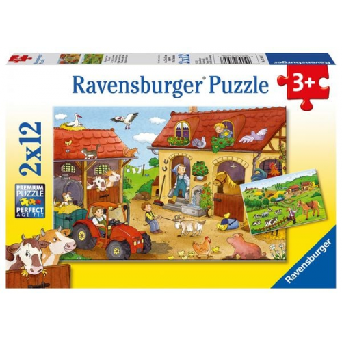 Puzzle Ravensburger Fleißig auf dem Bauernhof 2 X 12 Teile