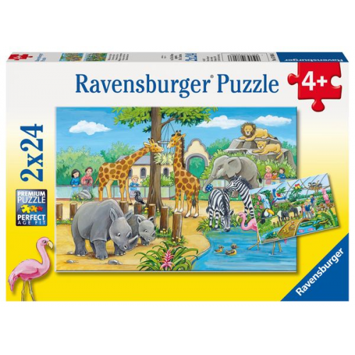 Willkommen im Zoo. Puzzle 2 x 24 Teile