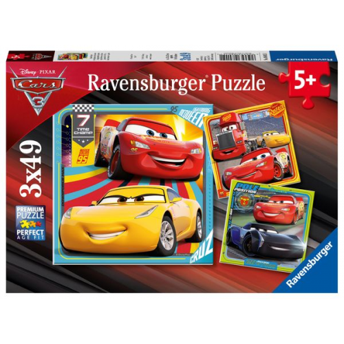 Puzzle Ravensburger Bunte Flitzer 3 X 49 Teile