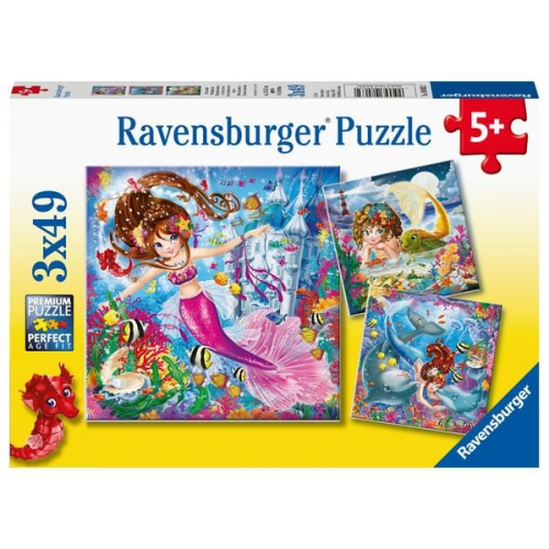 Ravensburger - Bezaubernde Meerjungfrauen, 3 x 49 Teile